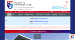 Desktop Screenshot of huntingtonschool.co.uk